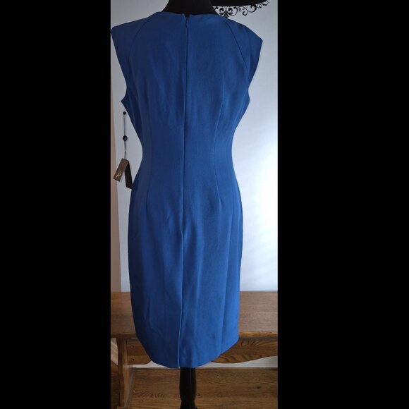 NWT Vibrant Blue Adrianna Papell Dress (10) - Picture 5 of 9